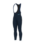 ALÉ Lange Fahrradhose mit Trägern - KLIMATIK K-ATMO - Blau