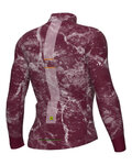 ALÉ Langarm Fahrradtrikot für den Winter - PRAGMA SPACE - bordeaux