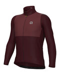 ALÉ Langarm Fahrradtrikot für den Winter - OFF ROAD - GRAVEL DUAL - bordeaux