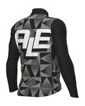 ALÉ Langarm Fahrradtrikot für den Winter - PR-E MULTIVERSO - Schwarz/Weiß