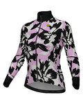 ALÉ Langarm Fahrradtrikot für den Winter - PR-E FLOWER - Rosa