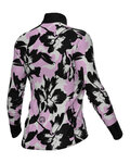 ALÉ Langarm Fahrradtrikot für den Winter - PR-E FLOWER - Rosa