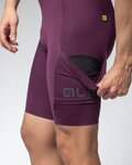 ALÉ Kurze Fahrradhose mit Trägern - GRAVEL-PRO OFF ROAD - - Lila