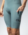 ALÉ Kurze Fahrradhose mit Trägern - GRAVEL-PRO OFF ROAD - - Grün