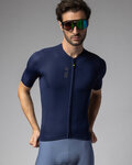 ALÉ Kurzarm Fahrradtrikot - COLOR BLOCK PRAGMA - Blau