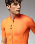ALÉ Kurzarm Fahrradtrikot - COLOR BLOCK PRAGMA - Orange