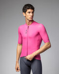 ALÉ Kurzarm Fahrradtrikot - COLOR BLOCK PRAGMA - Rosa