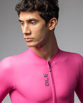 ALÉ Kurzarm Fahrradtrikot - COLOR BLOCK PRAGMA - Rosa