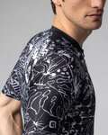 ALÉ Kurzarm Fahrradtrikot - SAFARI PRAGMA - Schwarz/Weiß