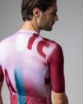 ALÉ Kurzarm Fahrradtrikot - SOUND PR-E - Weiß/bordeaux