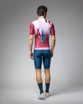 ALÉ Kurzarm Fahrradtrikot - SOUND PR-E - Weiß/bordeaux
