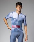 ALÉ Kurzarm Fahrradtrikot - SOUND PR-E - Weiß/Blau