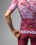 ALÉ Kurzarm Fahrradtrikot - MARBLE PR-E - Weiß/Rot