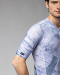 ALÉ Kurzarm Fahrradtrikot - MARBLE PR-E - Weiß/Blau