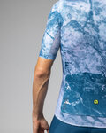 ALÉ Kurzarm Fahrradtrikot - MARBLE PR-E - Weiß/Blau