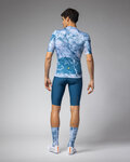 ALÉ Kurzarm Fahrradtrikot - MARBLE PR-E - Weiß/Blau
