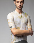 ALÉ Kurzarm Fahrradtrikot - MARBLE PR-E - Weiß/Gold