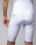 ALÉ Kurze Fahrradhose mit Trägern - VOLTAGE R-EV1 - Weiß