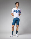 ALÉ Kurzarm Fahrradtrikot - SAUVAGE PR-E - Weiß/Blau