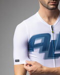 ALÉ Kurzarm Fahrradtrikot - SAUVAGE PR-E - Weiß/Blau