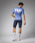 ALÉ Kurzarm Fahrradtrikot - SAUVAGE PR-E - Blau/Weiß