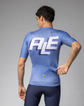 ALÉ Kurzarm Fahrradtrikot - SAUVAGE PR-E - Blau/Weiß