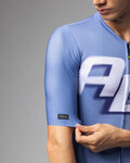 ALÉ Kurzarm Fahrradtrikot - SAUVAGE PR-E - Blau/Weiß