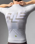 ALÉ Kurzarm Fahrradtrikot - SAUVAGE PR-E - Elfenbein/Weiß