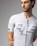 ALÉ Kurzarm Fahrradtrikot - SAUVAGE PR-E - Elfenbein/Weiß