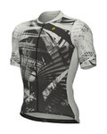ALÉ Kurzarm Fahrradtrikot - PALM PR-E - Weiß/Grün