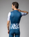 ALÉ Kurzarm Fahrradtrikot - PALM PR-E - Weiß/Blau
