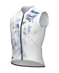 ALÉ Ärmelloses Fahrradtrikot - MIRROR PR-E - Weiß/Blau