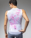 ALÉ Ärmelloses Fahrradtrikot - MIRROR PR-E - Weiß/Rosa