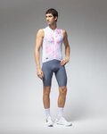 ALÉ Ärmelloses Fahrradtrikot - MIRROR PR-E - Weiß/Rosa
