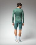 ALÉ Langarm Fahrradtrikot für den Sommer - COLOR BLOCK PRAGMA - Grün