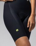 ALÉ Kurze Fahrradhose mit Trägern - VOLTAGE R-EV1 - Schwarz