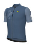 ALÉ Kurzarm Fahrradtrikot - FOLLOW ME PR-E - Blau