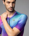 ALÉ Kurzarm Fahrradtrikot - AURORA PR-E - Rosa/Blau/Türkis