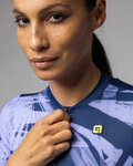 ALÉ Kurzarm Fahrradtrikot - PALM PR-E - Blau/Lila