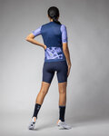 ALÉ Kurzarm Fahrradtrikot - PALM PR-E - Blau/Lila