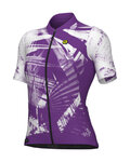 ALÉ Kurzarm Fahrradtrikot - PALM PR-E - Cyclamen/Weiß