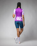 ALÉ Kurzarm Fahrradtrikot - PALM PR-E - Cyclamen/Weiß