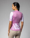ALÉ Kurzarm Fahrradtrikot - PALM PR-E - Rosa/Weiß