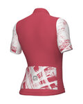 ALÉ Kurzarm Fahrradtrikot - PALM PR-E - Rot/Weiß