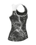 ALÉ Ärmelloses Fahrradtrikot - MARBLE PRAGMA - Schwarz/Weiß