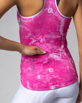 ALÉ Ärmelloses Fahrradtrikot - MARBLE PRAGMA - Rosa/Weiß