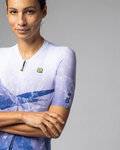 ALÉ Kurzarm Fahrradtrikot - QUARTZ PR-E - Weiß/Blau