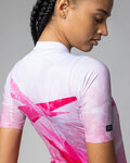 ALÉ Kurzarm Fahrradtrikot - QUARTZ PR-E - Weiß/Rosa