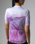ALÉ Kurzarm Fahrradtrikot - QUARTZ PR-E - Weiß/Lila