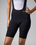 ALÉ Kurze Fahrradhose mit Trägern - WATT 3.6 R-EV1 - Schwarz